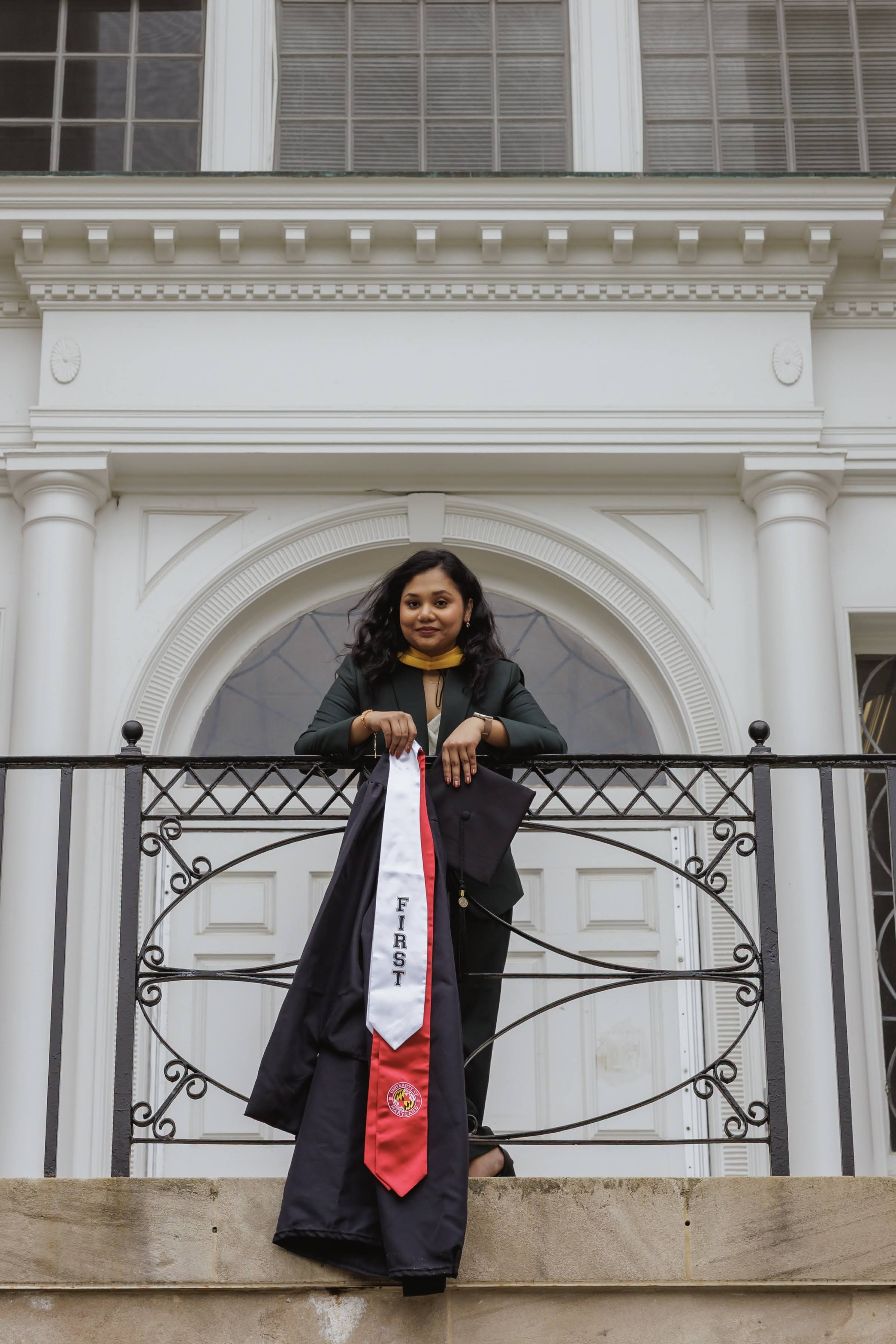 Elizabeth Gomes at graduation
